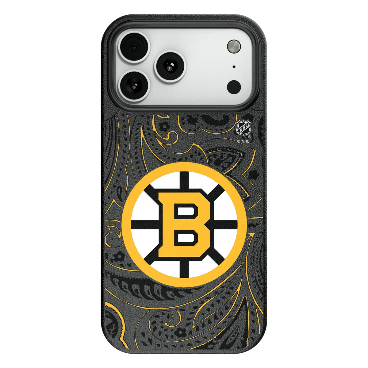 Boston Bruins Paisley MagSafe Compatible Phone Case for Apple iPhone 12