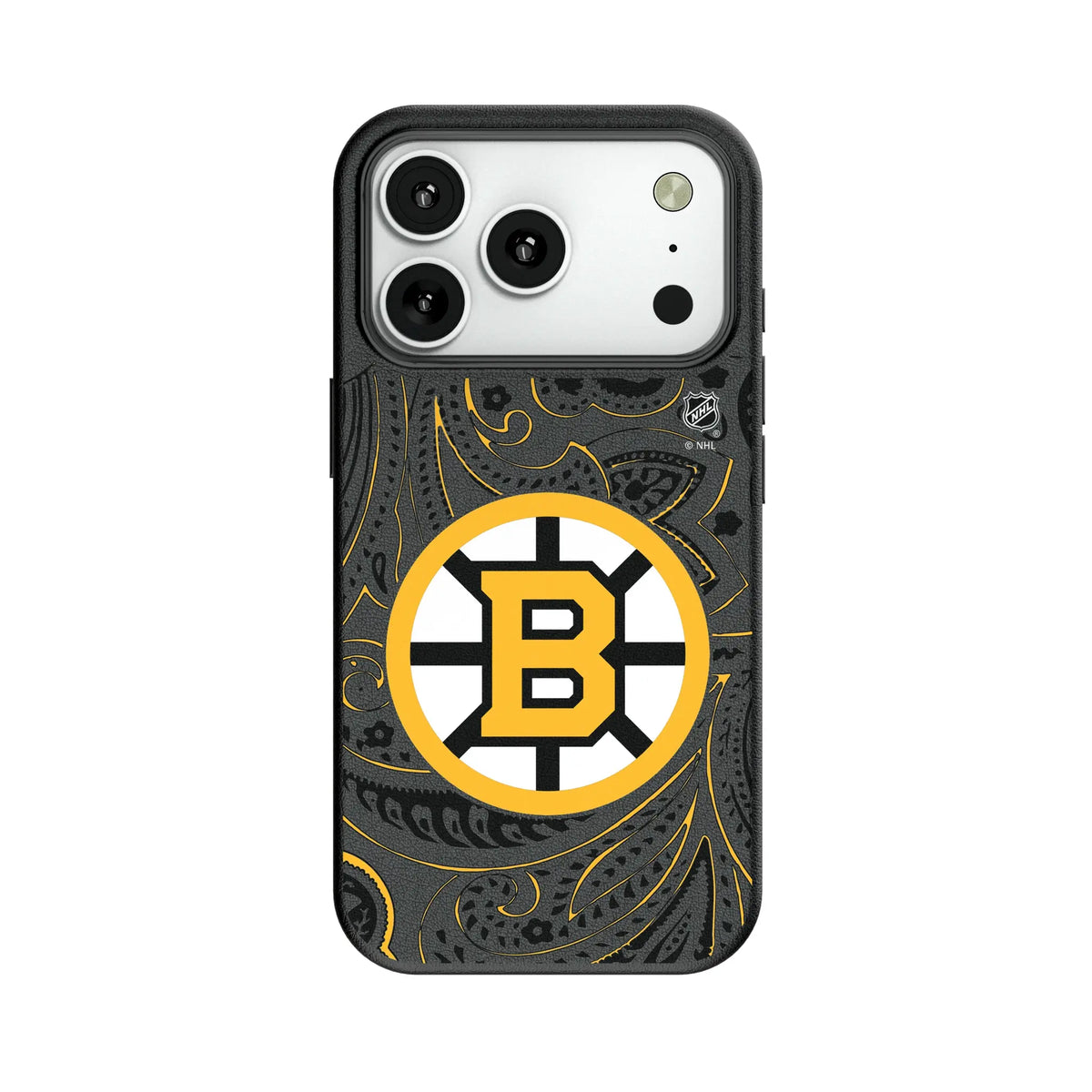 Boston Bruins Paisley MagSafe Compatible Phone Case for Apple iPhone 11