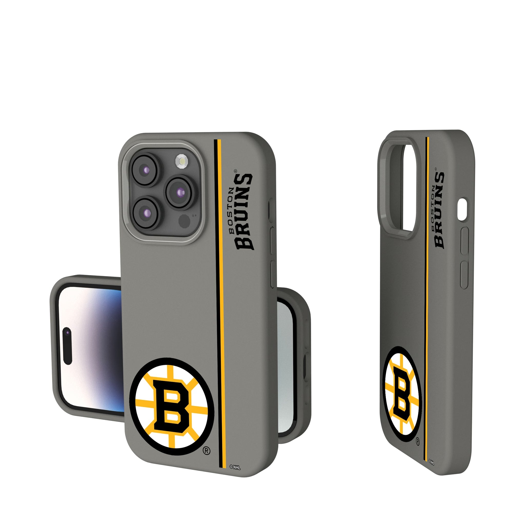 Boston Bruins Sidebar Soft Touch Phone Case for Apple iPhone 8