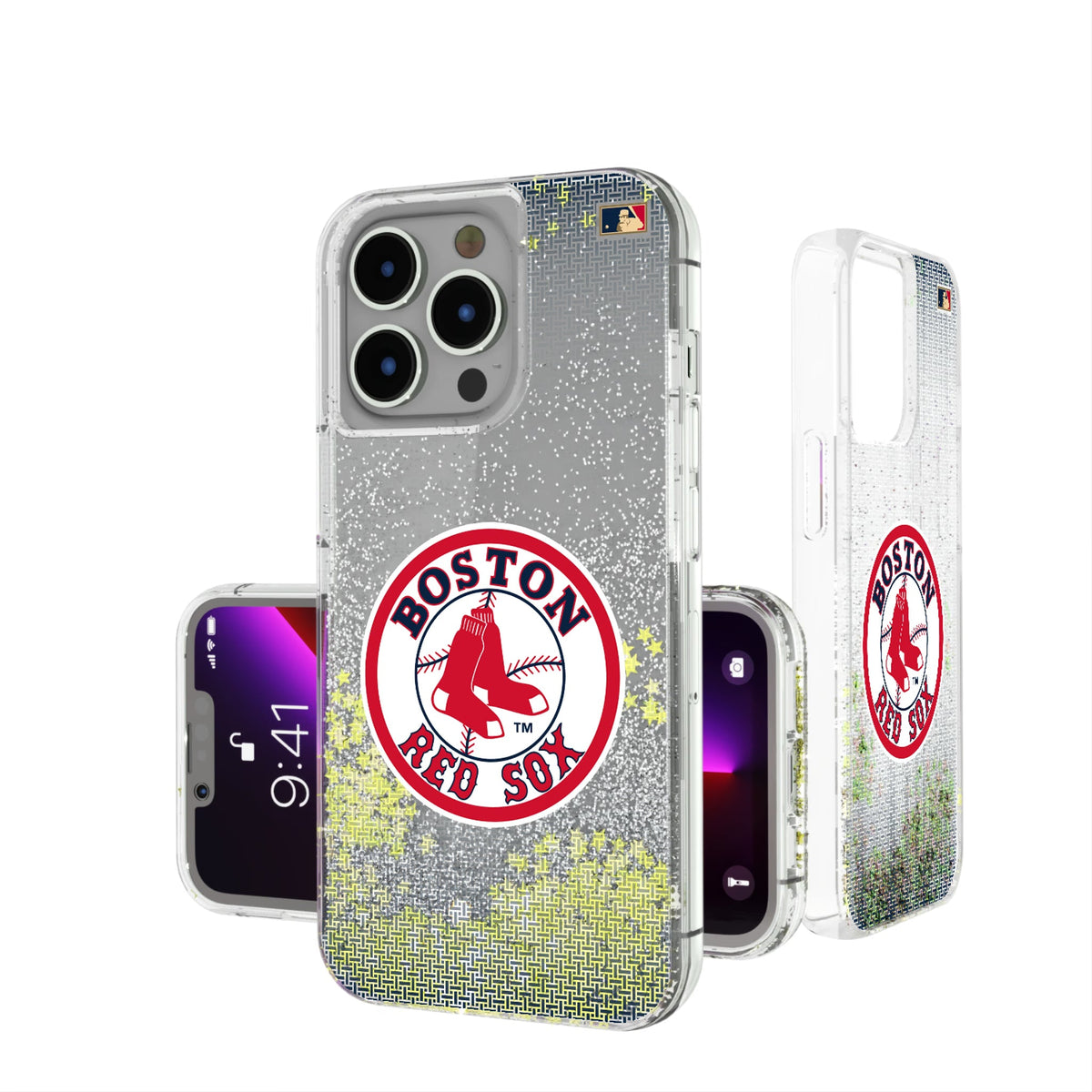 Boston Red Sox 1976-2008 - Cooperstown Collection Linen Glitter Phone Case 10