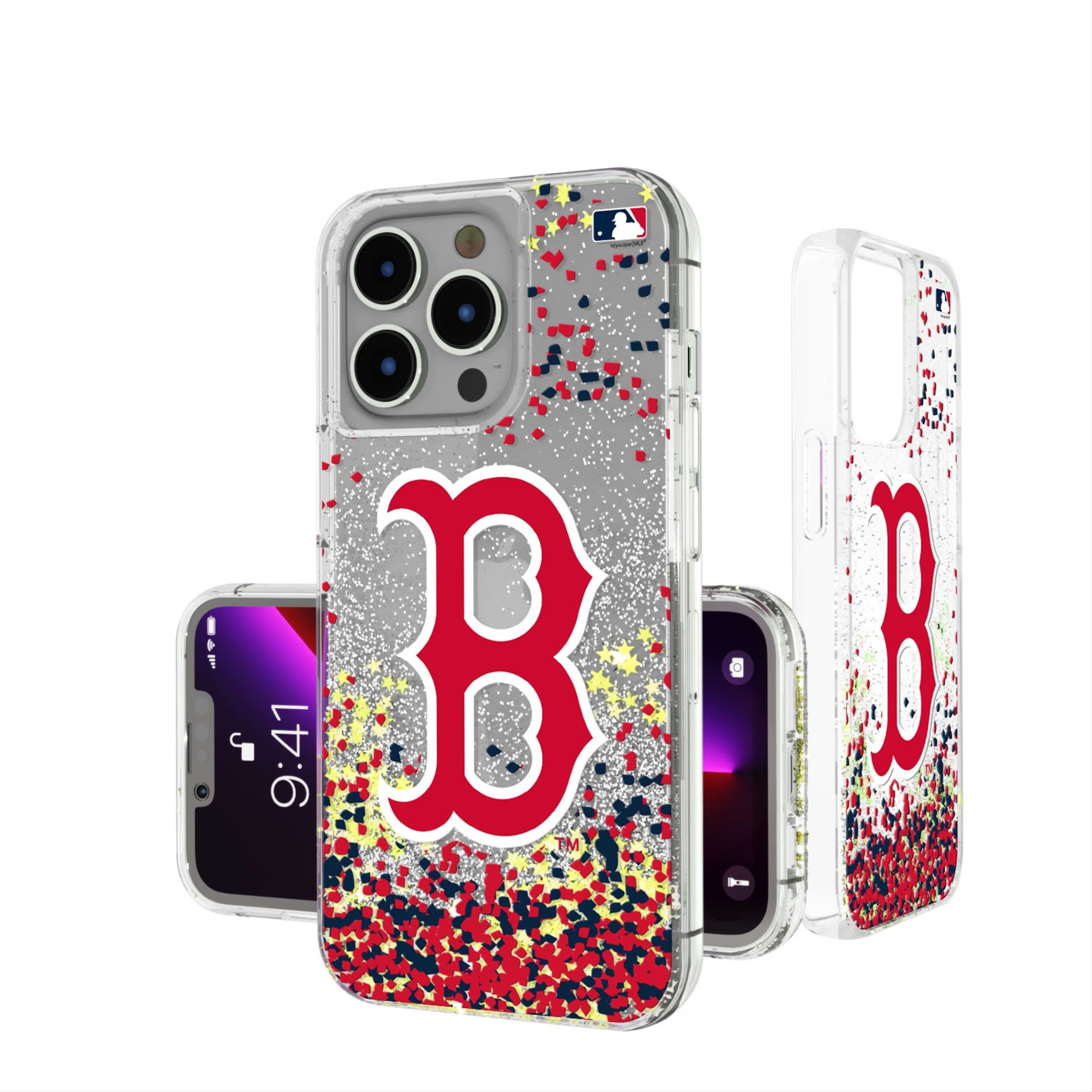 Boston Red Sox Confetti Glitter Phone Case 3