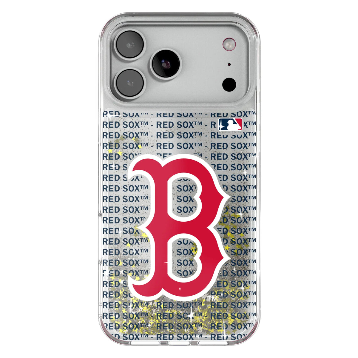 Boston Red Sox Text Backdrop Glitter Phone Case 19