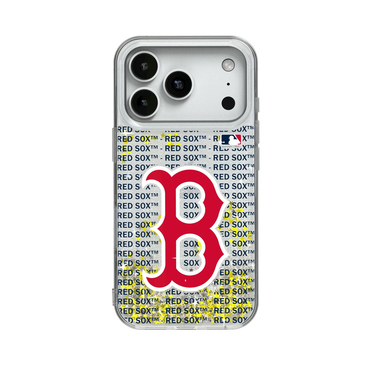 Boston Red Sox Text Backdrop Glitter Phone Case 20