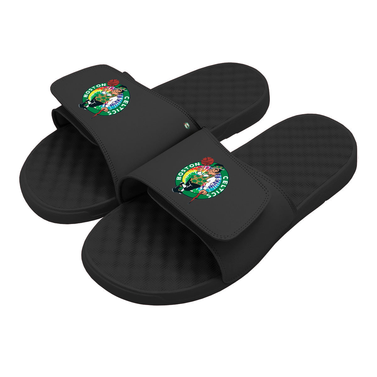 Celtics Tie Dye Clip Slides 1
