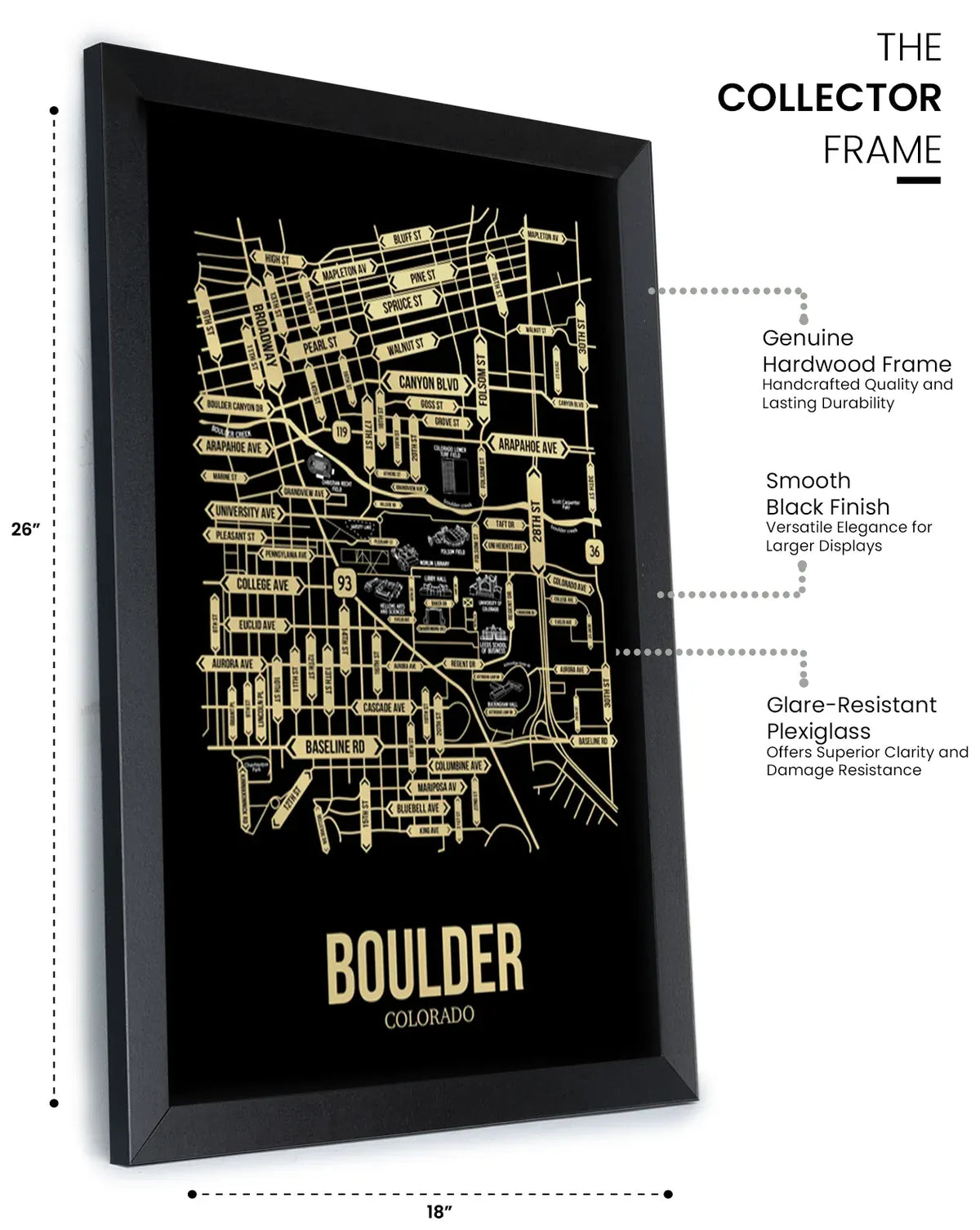 Boulder, Colorado street map 12