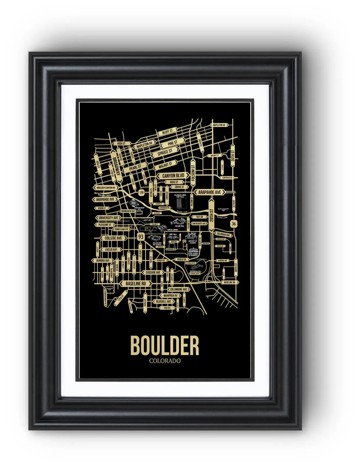 Boulder, Colorado street map 13