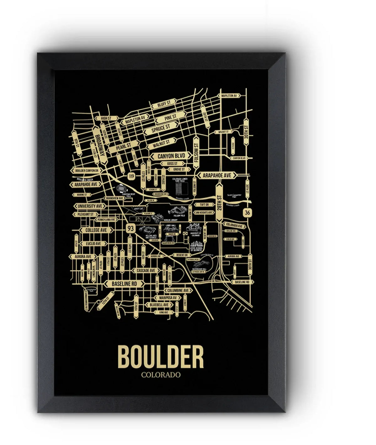 Boulder, Colorado street map 10