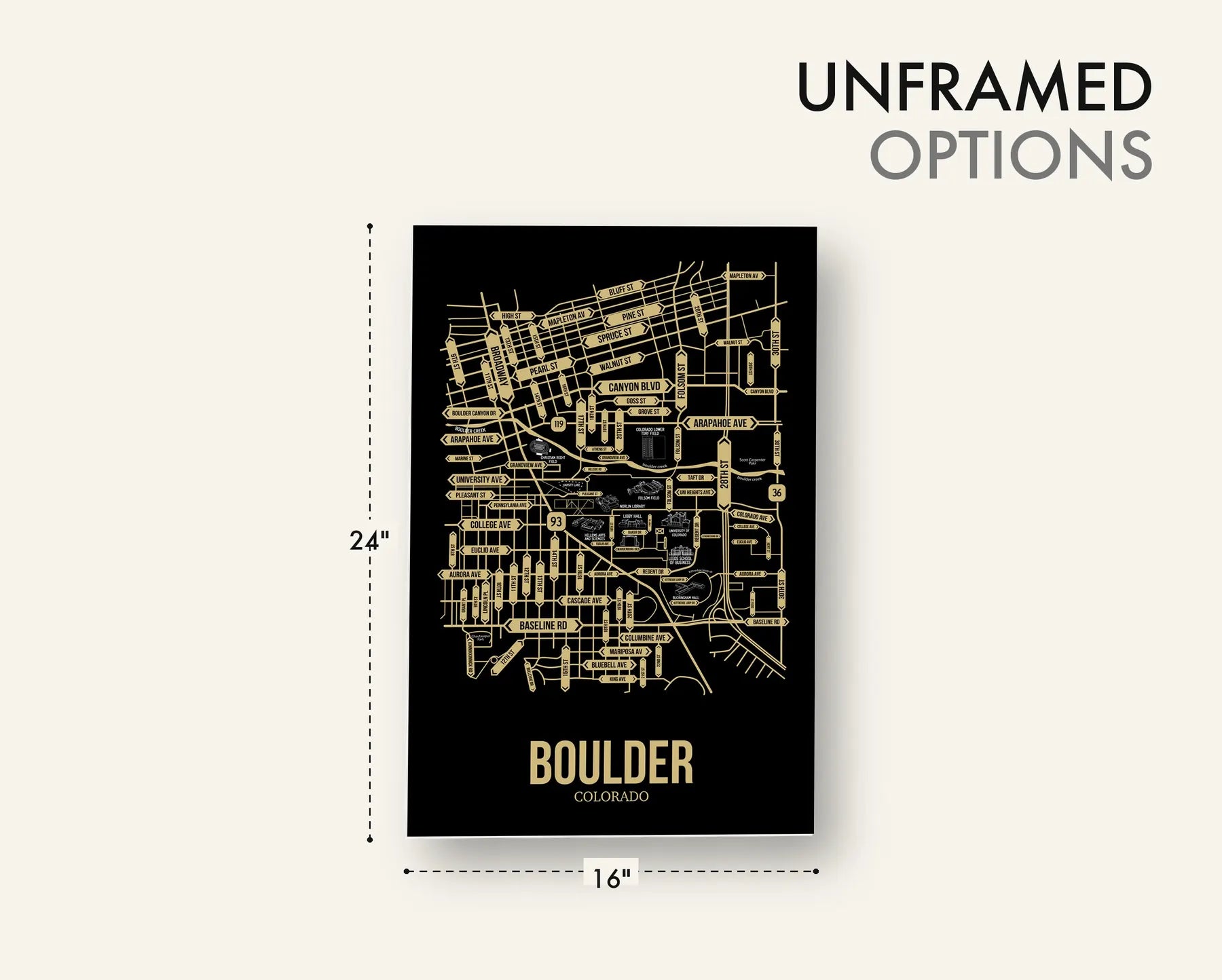 Boulder, Colorado street map 18