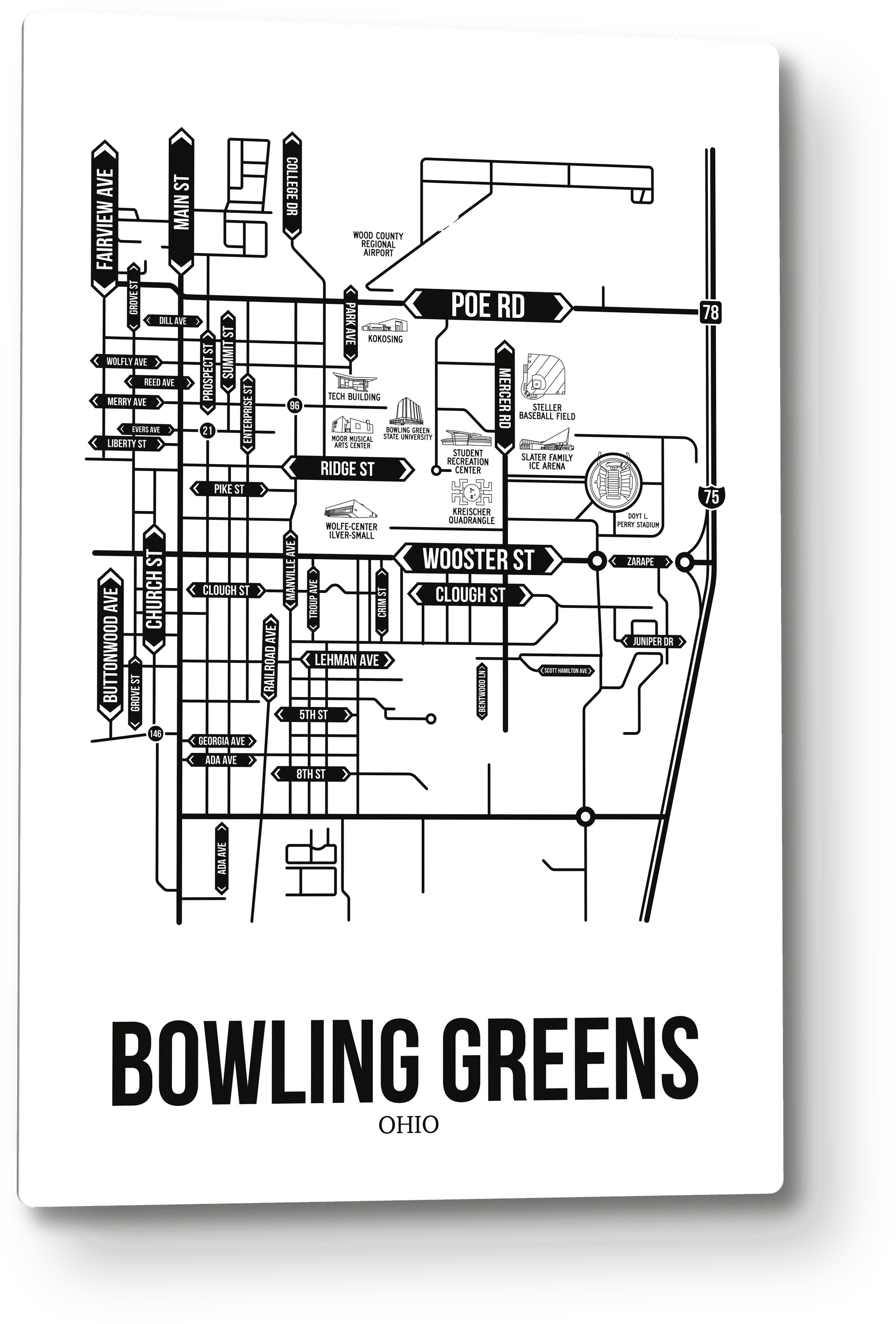 Bowling Green, Ohio street map 7