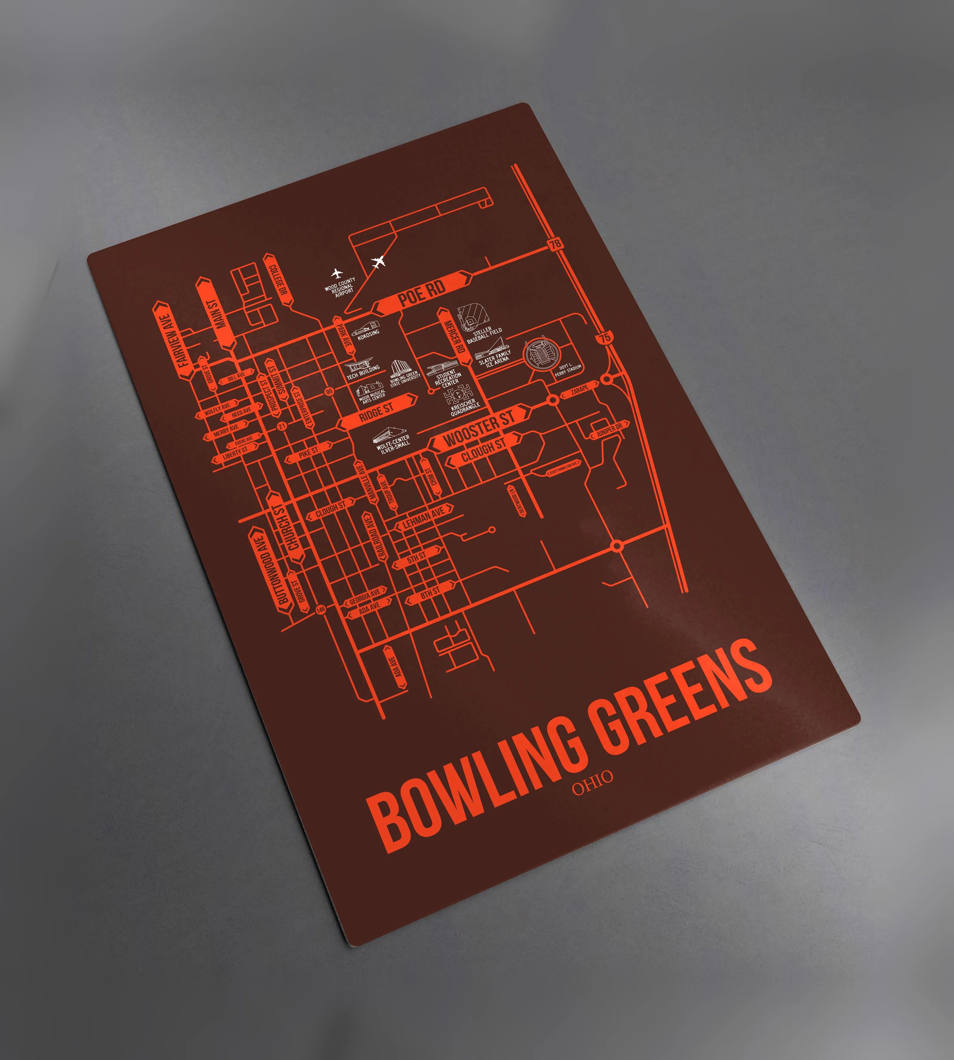 Bowling Green, Ohio street map 2