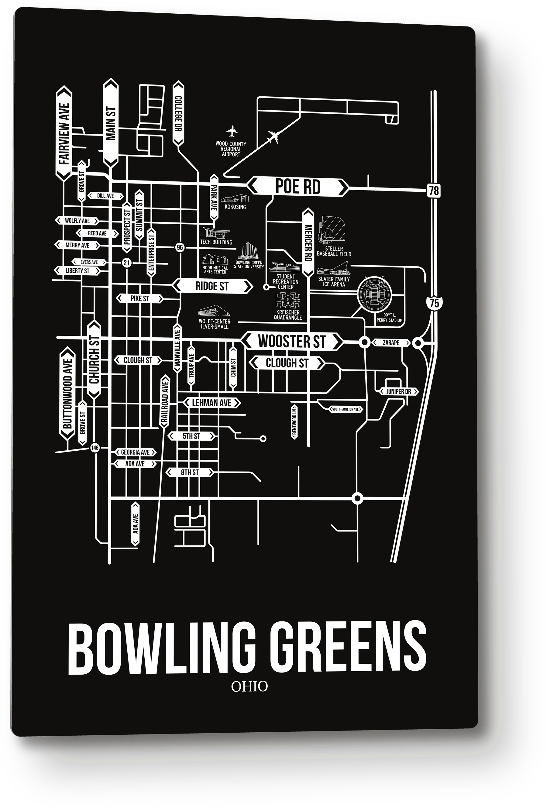 Bowling Green, Ohio street map 8