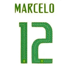 Brasil 2018 Youth Home Marcelo #12 Jersey Name Set 1