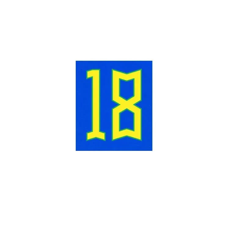 Brazil 2022-23 Away G. Jesus #18 Jersey Name Set 2