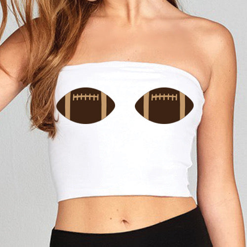 Brown Football Tube Top | lojobands