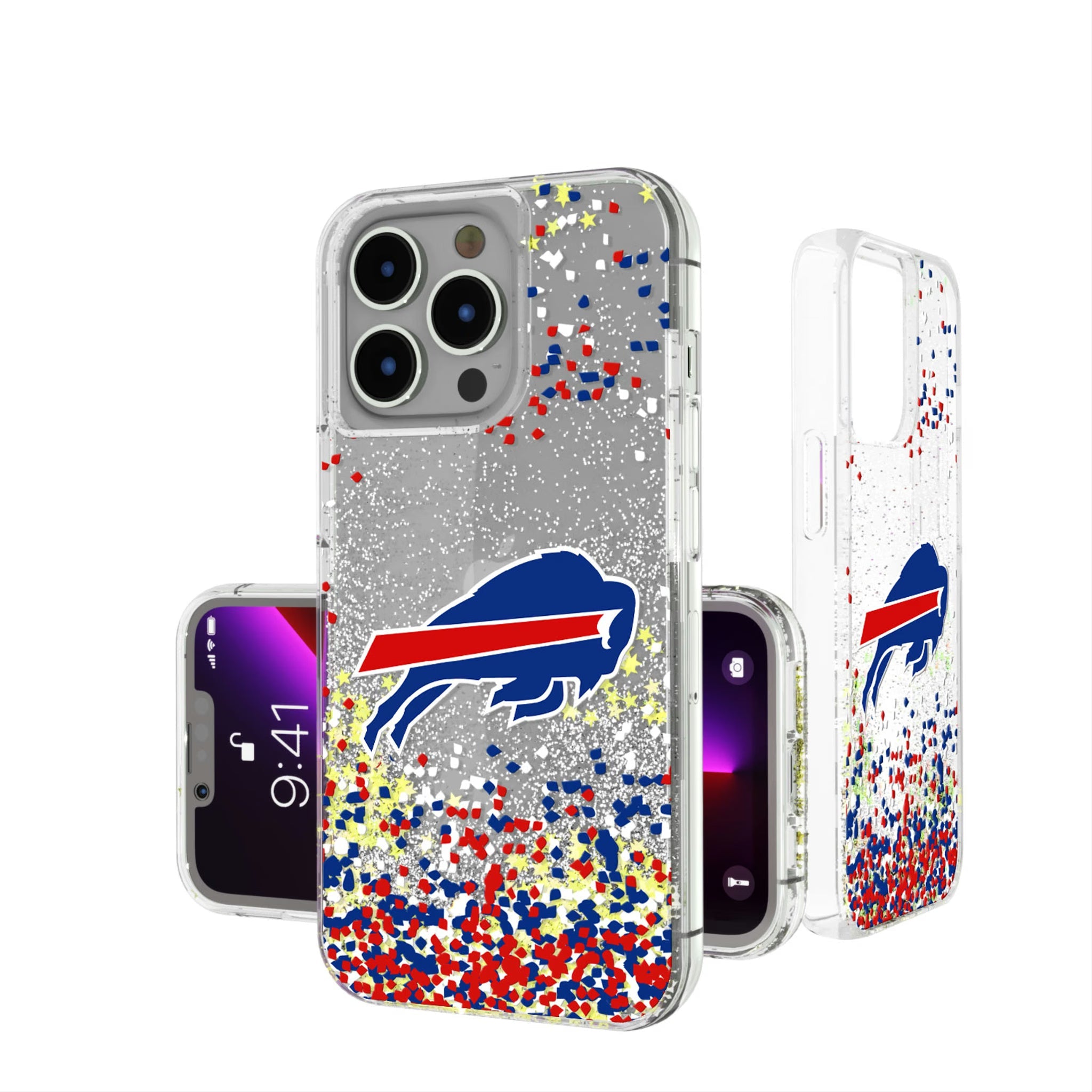 Buffalo Bills Confetti Glitter Phone Case 15