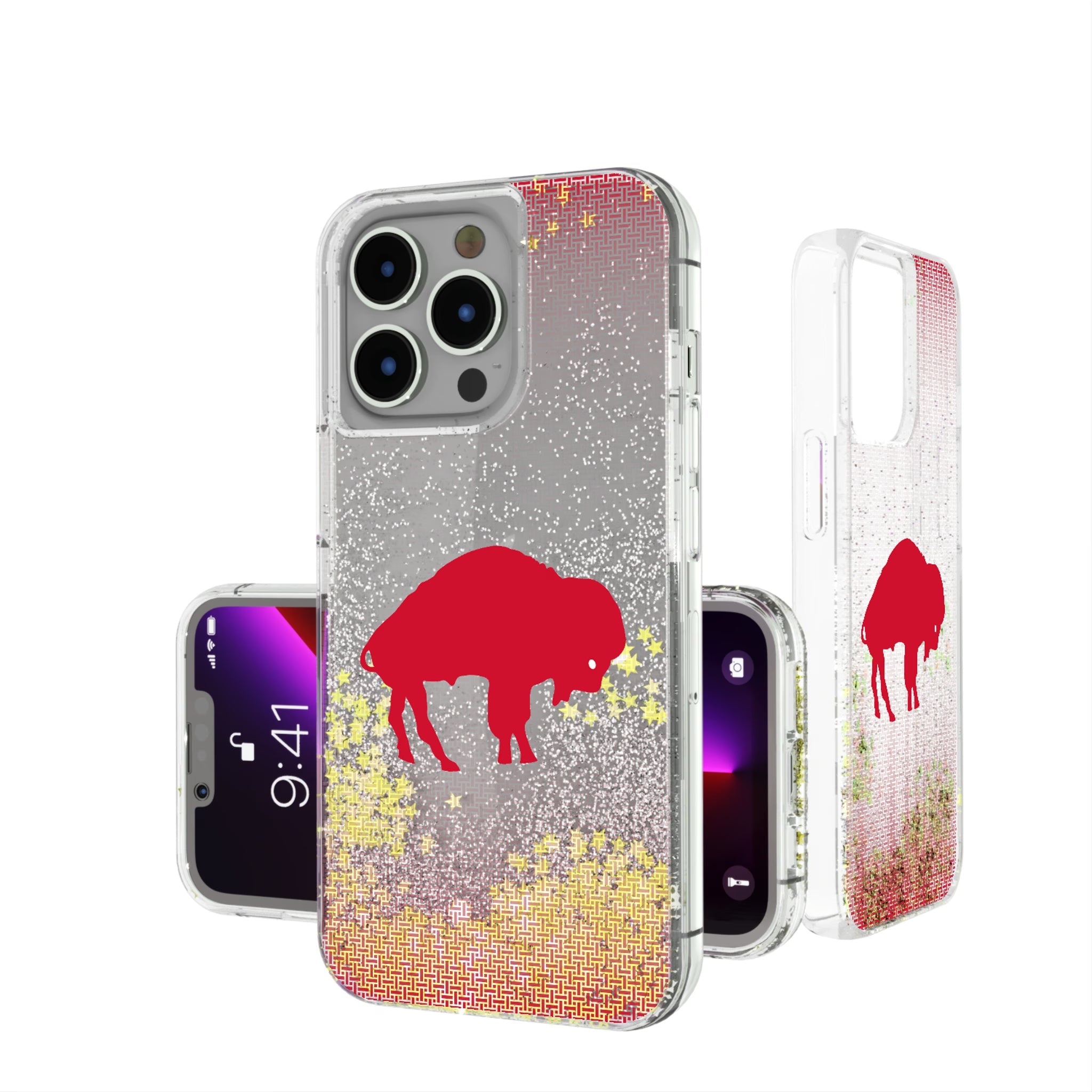 Buffalo Bills Historic Collection Linen Glitter Phone Case 8