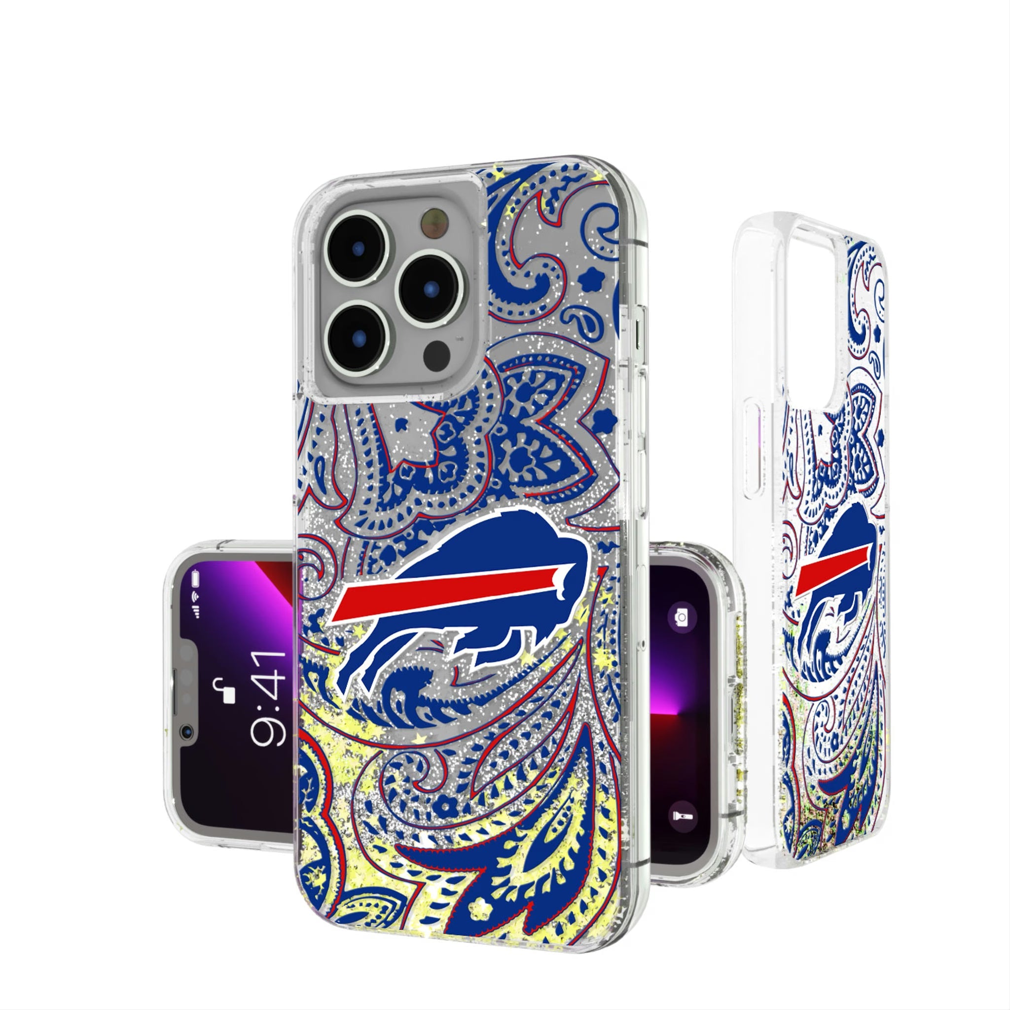 Buffalo Bills Paisley Glitter Phone Case 12