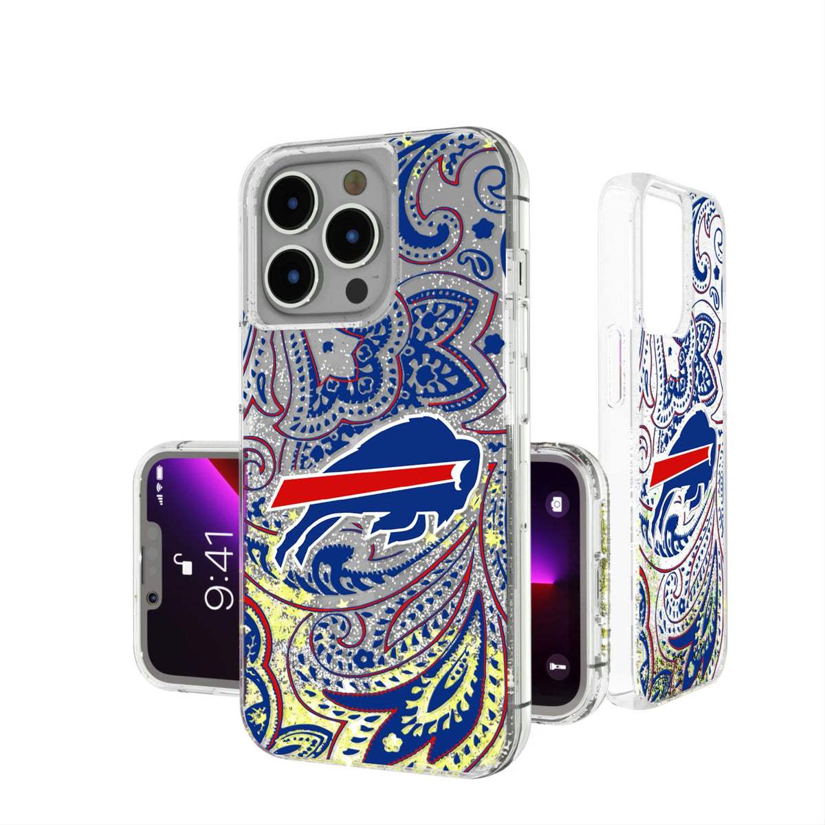 Buffalo Bills Paisley Glitter Phone Case 18
