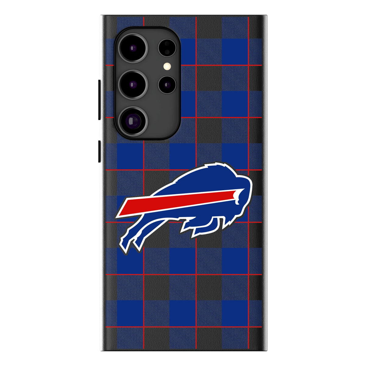 Buffalo Bills Plaid MagSafe Compatible Phone Case for Samsung Galaxy 14