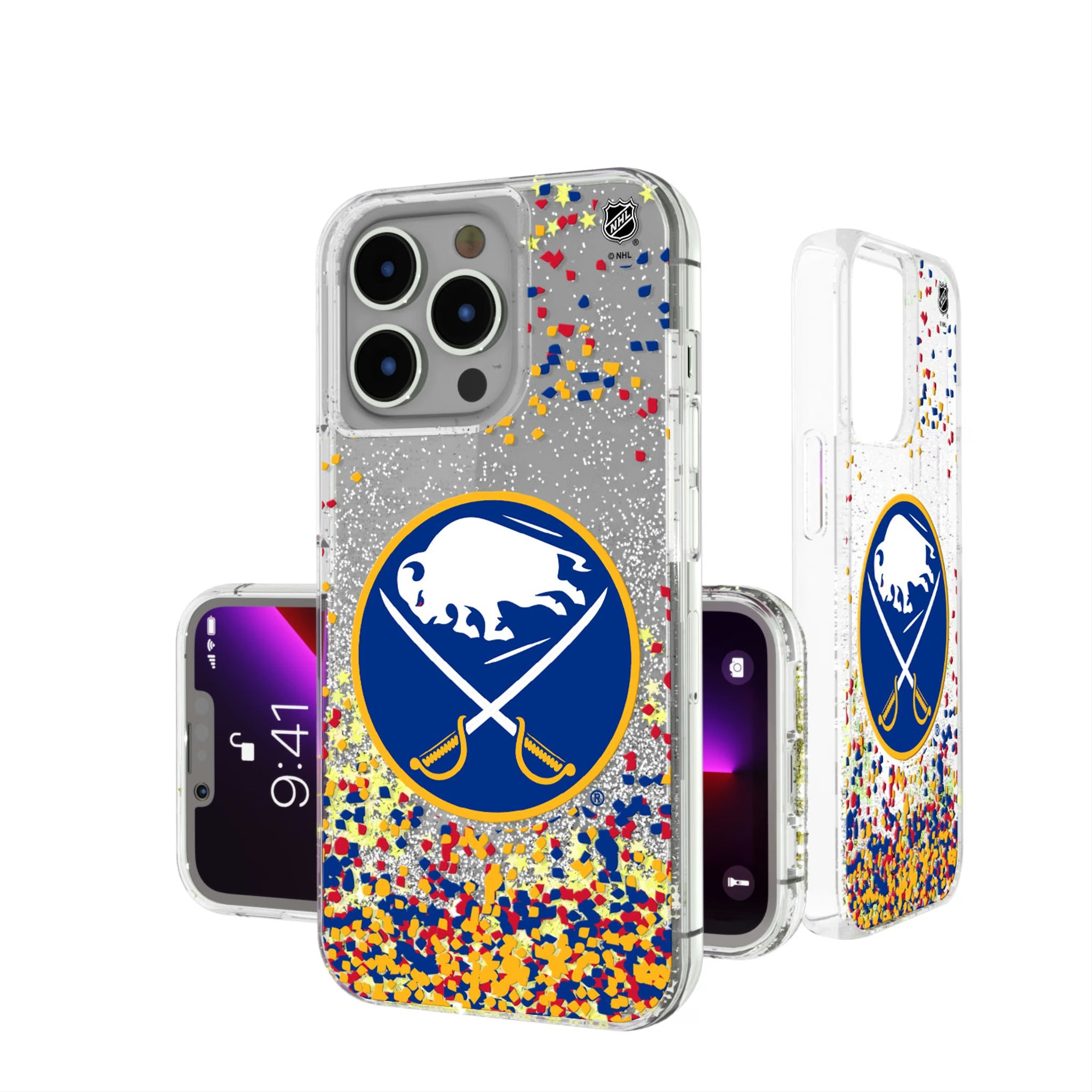 Buffalo Sabres Confetti Glitter Phone Case 17