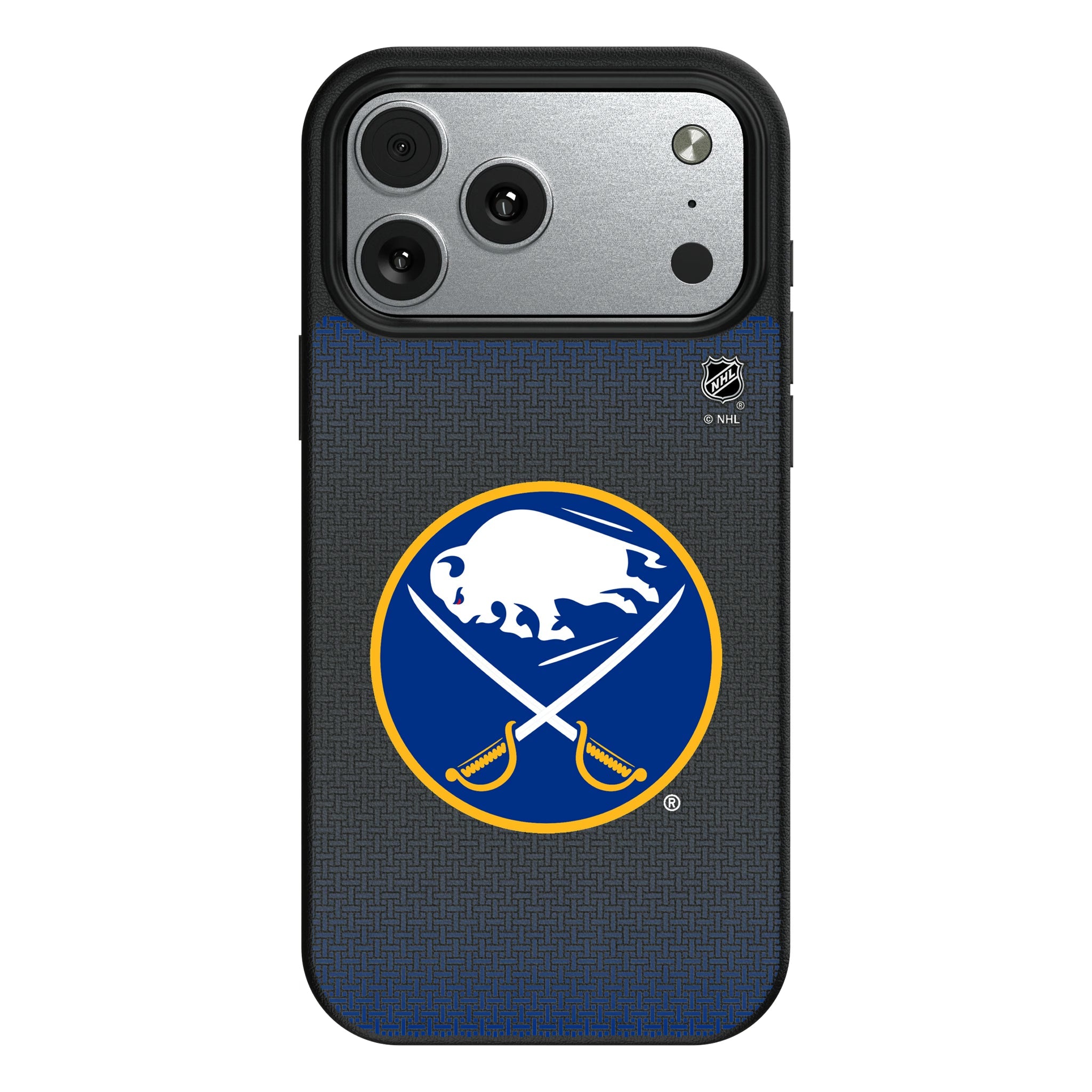 Buffalo Sabres Linen MagSafe Compatible Phone Case for Apple iPhone 10