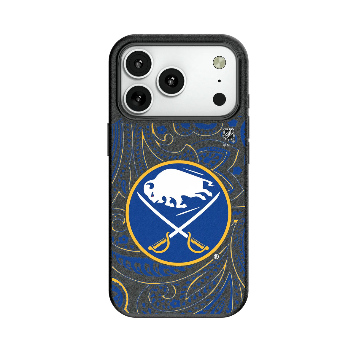Buffalo Sabres Paisley MagSafe Compatible Phone Case for Apple iPhone 11