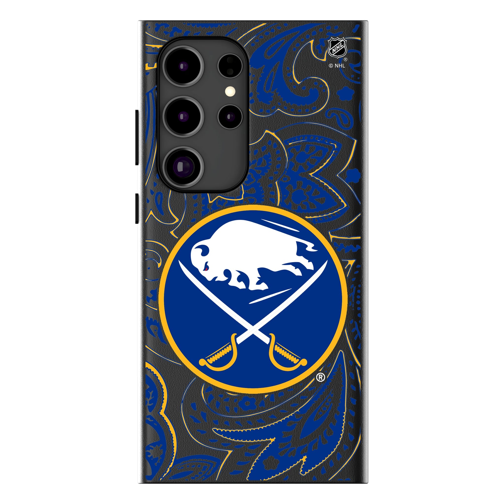 Buffalo Sabres Paisley MagSafe Compatible Phone Case for Samsung Galaxy 13
