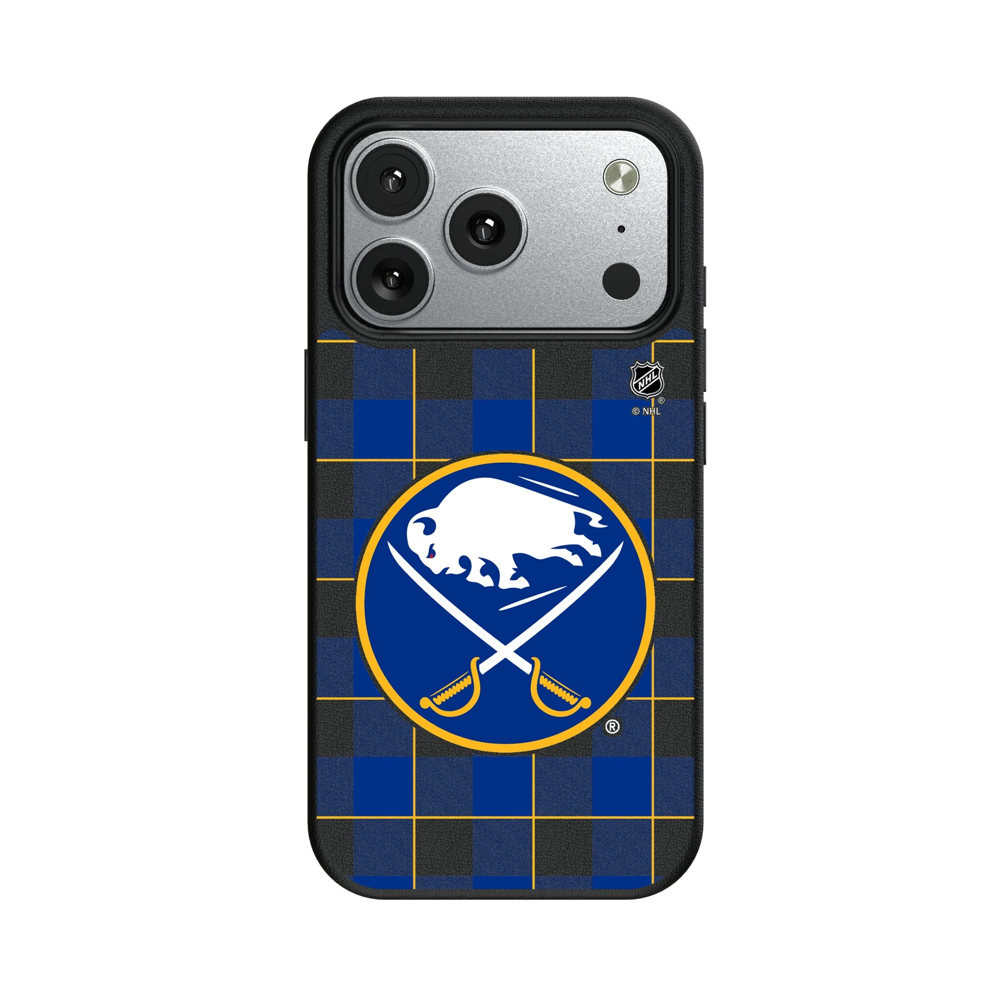 Buffalo Sabres Plaid MagSafe Compatible Phone Case for Apple iPhone 8