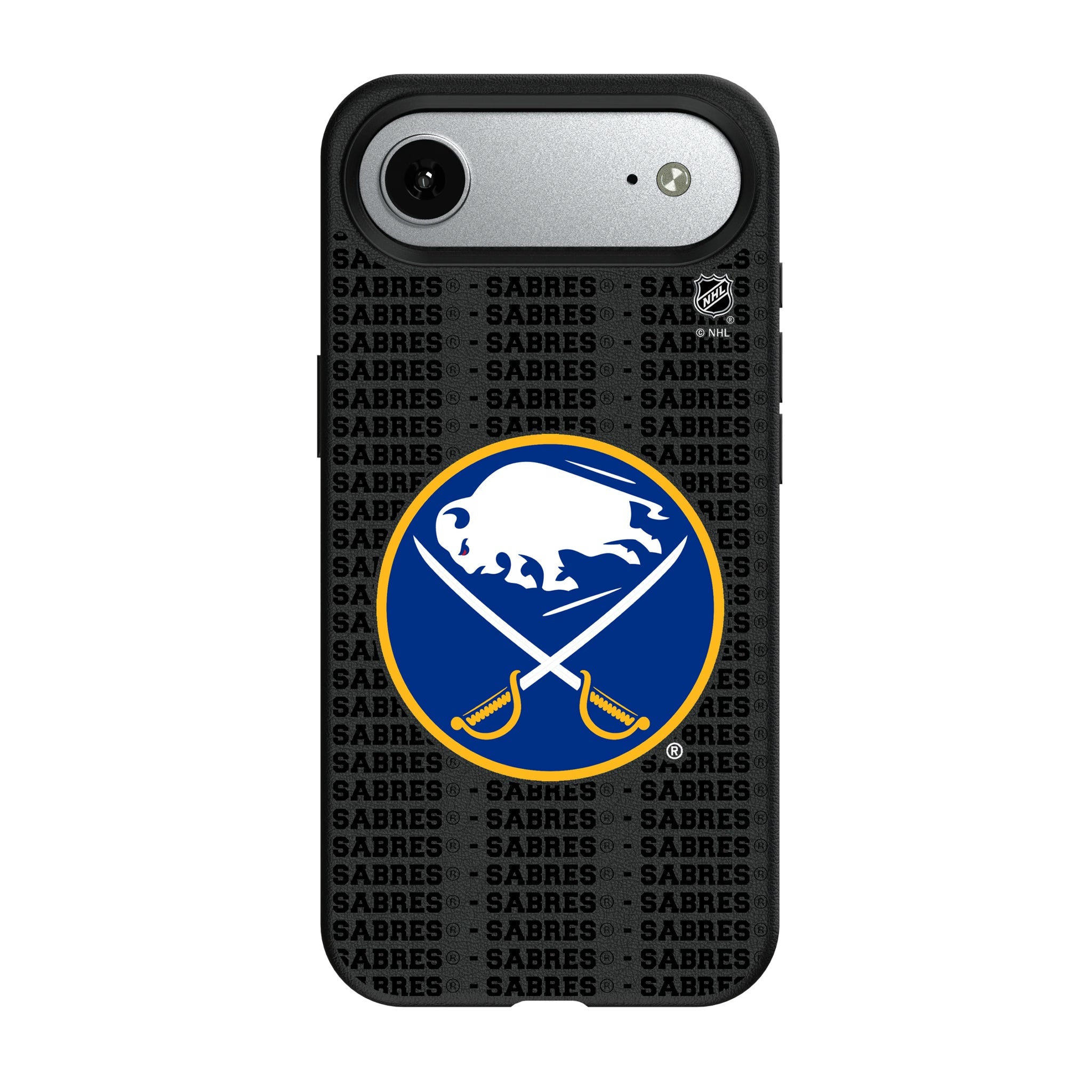 Buffalo Sabres Text Backdrop MagSafe Compatible Phone Case for Apple iPhone 8
