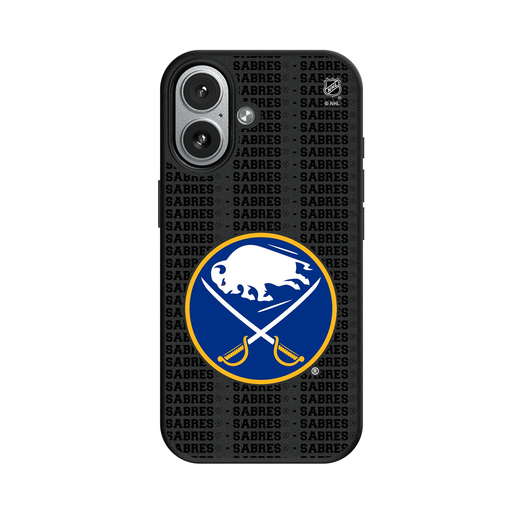 Buffalo Sabres Text Backdrop MagSafe Compatible Phone Case for Apple iPhone 7