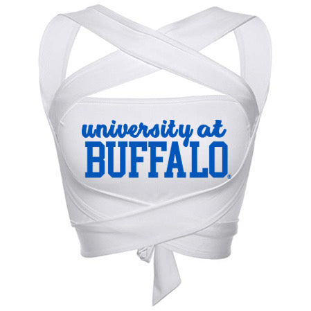 Buffalo Bulls White Multi Way Bandeau Top | lojobands 4