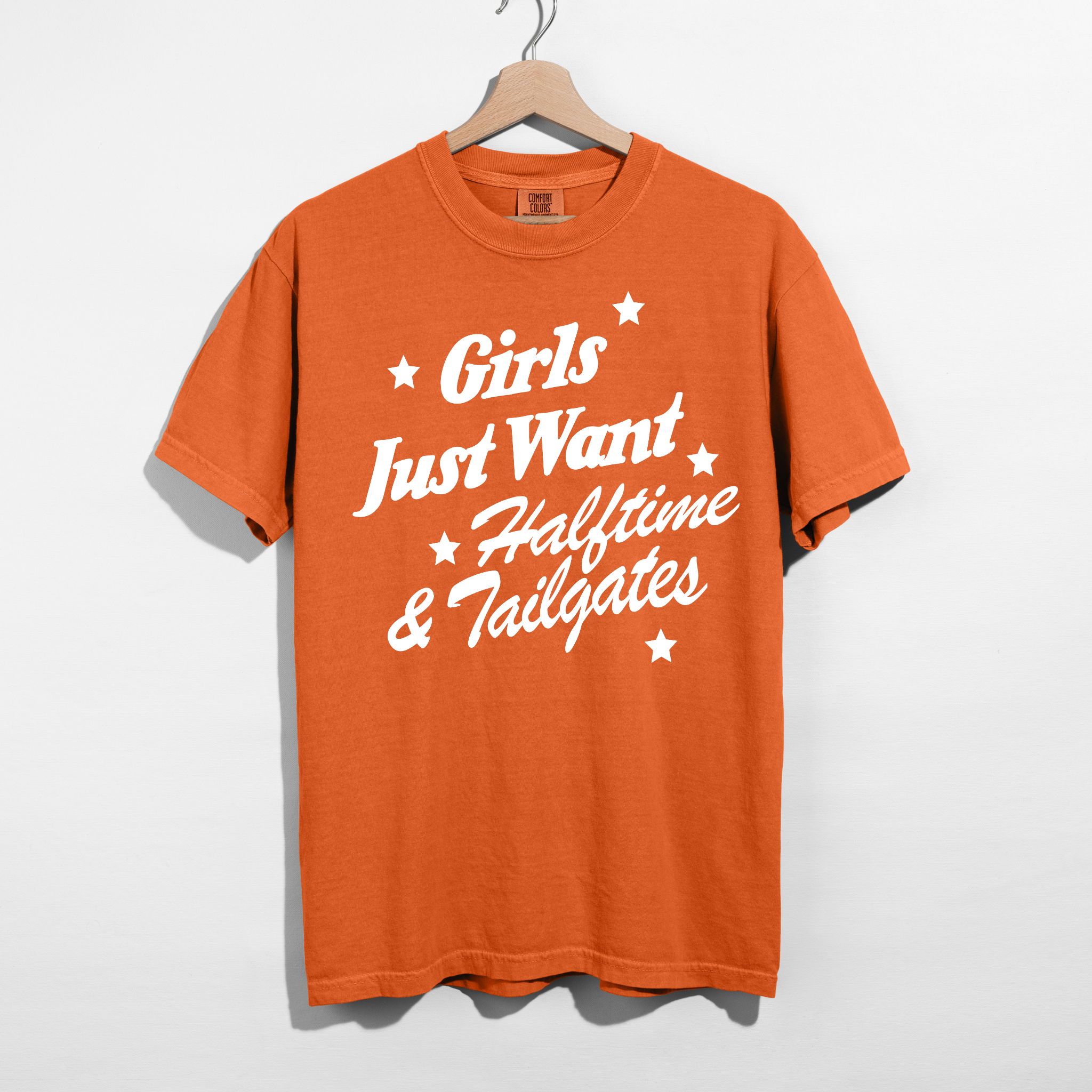 Girls Just Want Halftime & Tailgates Graphic Tee | Football Game Day Shirt 10