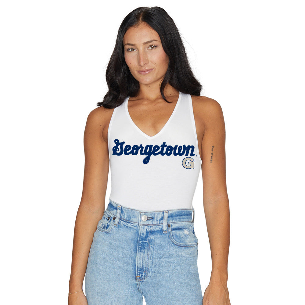 Georgetown White Bodysuit | lojobands