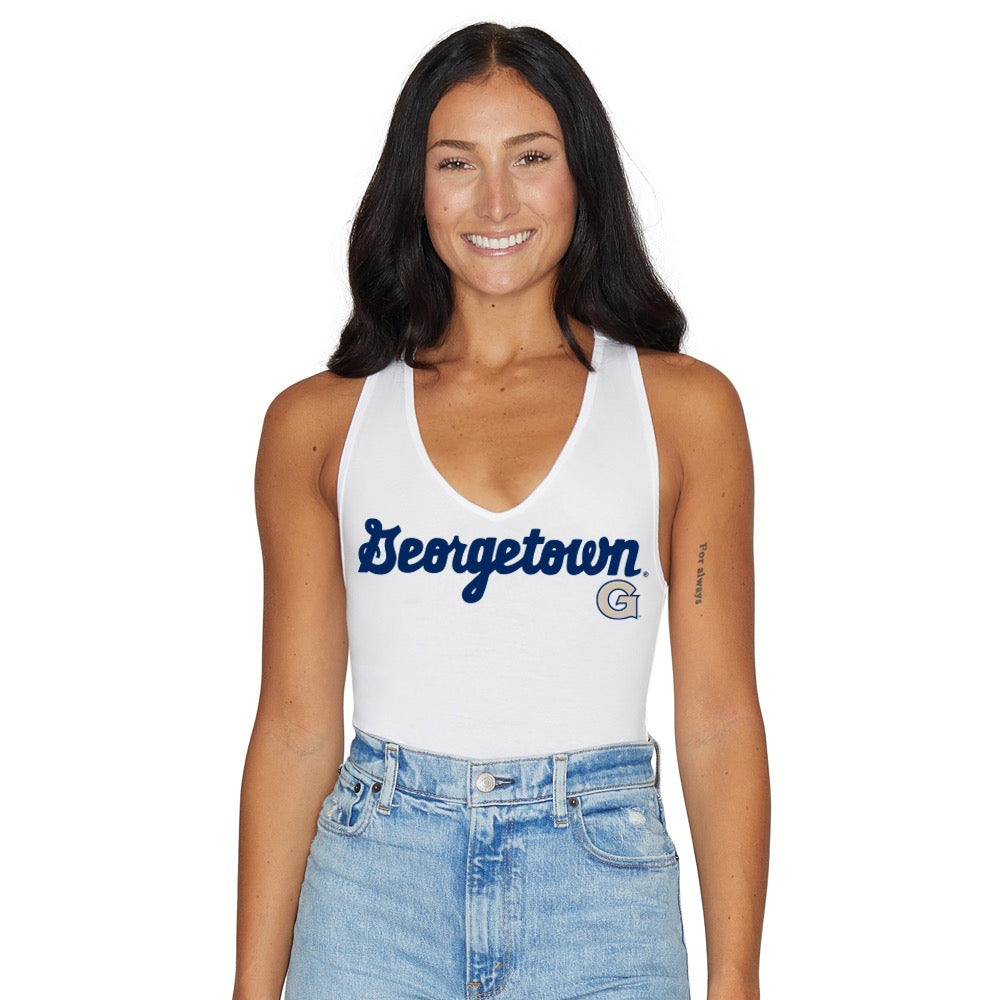 Georgetown White Bodysuit | lojobands