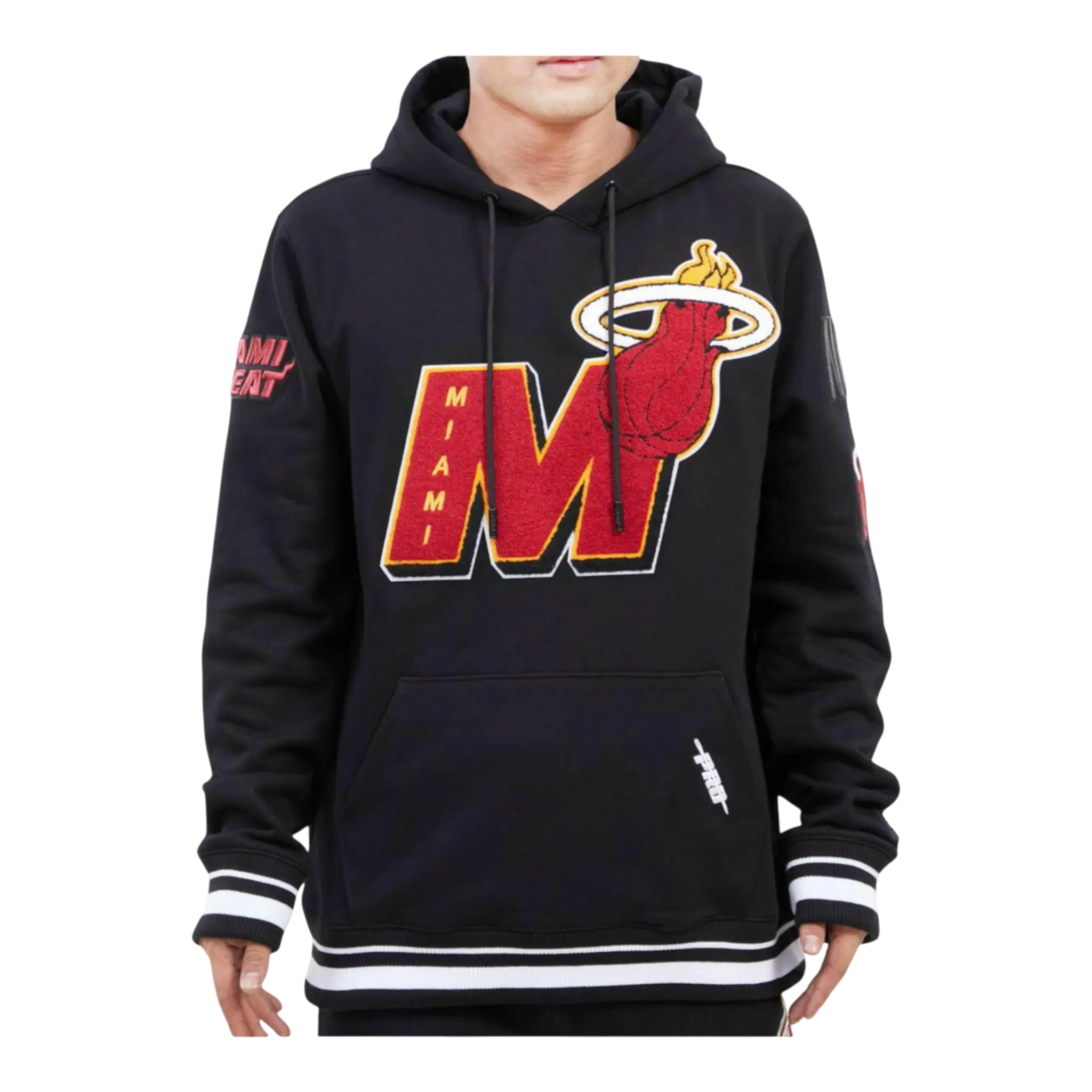 Pro Standard NBA Miami Heat Mash Up Logo P/O Men's Hoodie 1