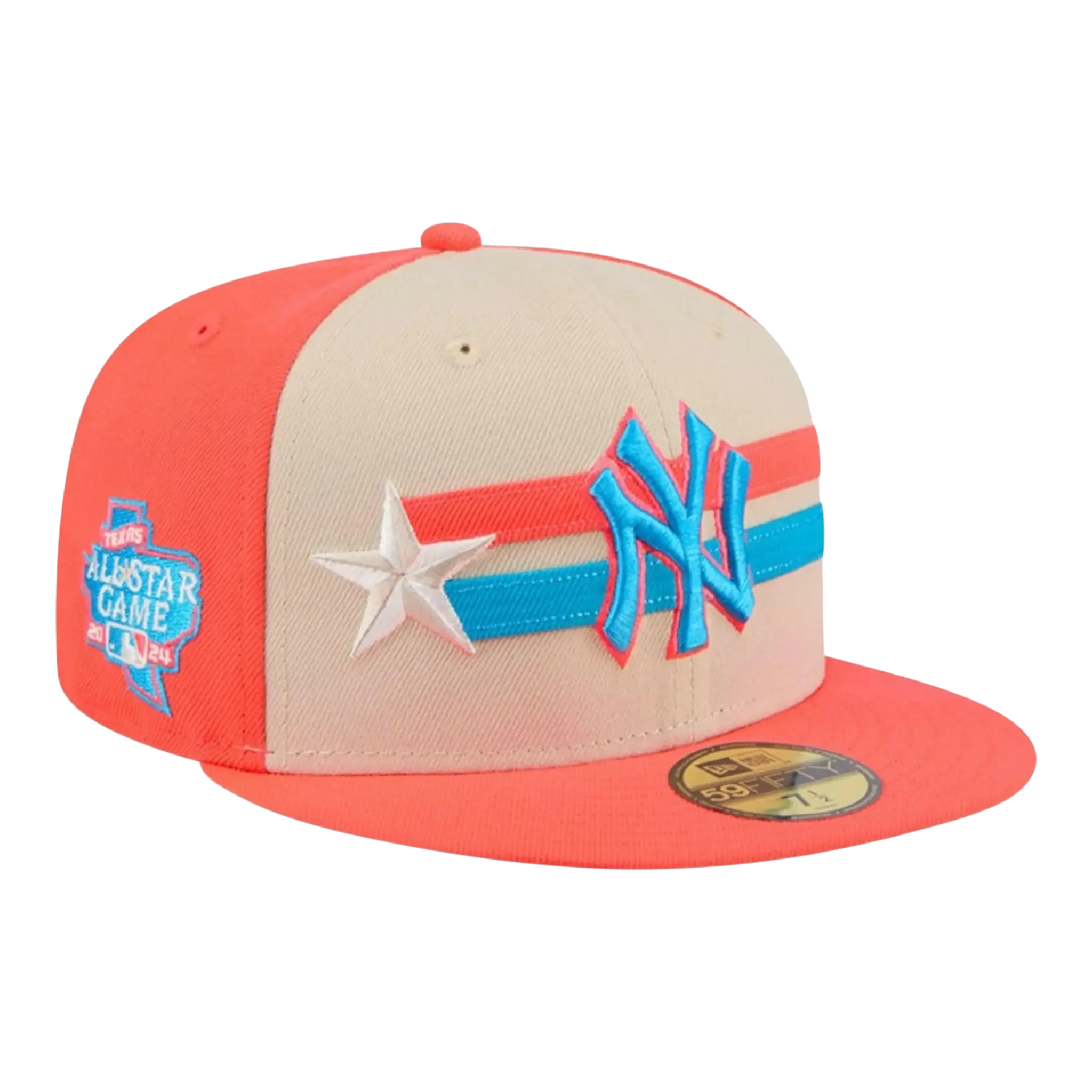 New Era 59Fifty MLB New York Yankees 2024 All Star Game Fitted Hat Orange/Tan/Blue 1