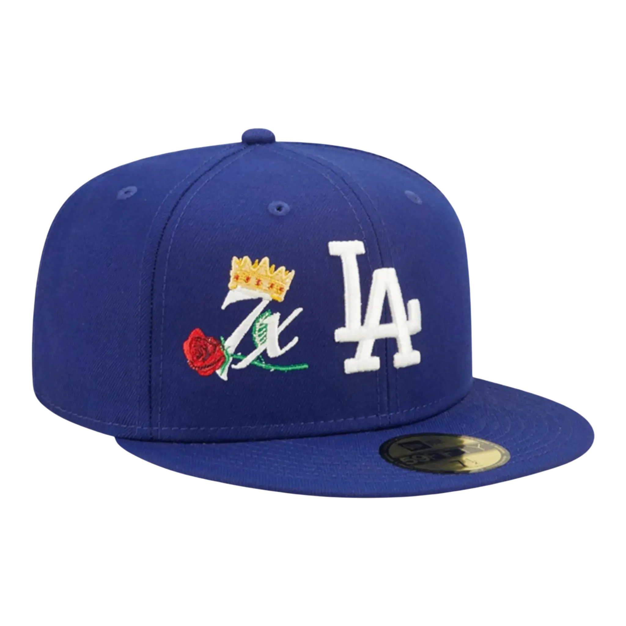 New Era Los Angeles Dodgers Crown Champs WS Fitted Hat Blue Men Fitted Hat 1