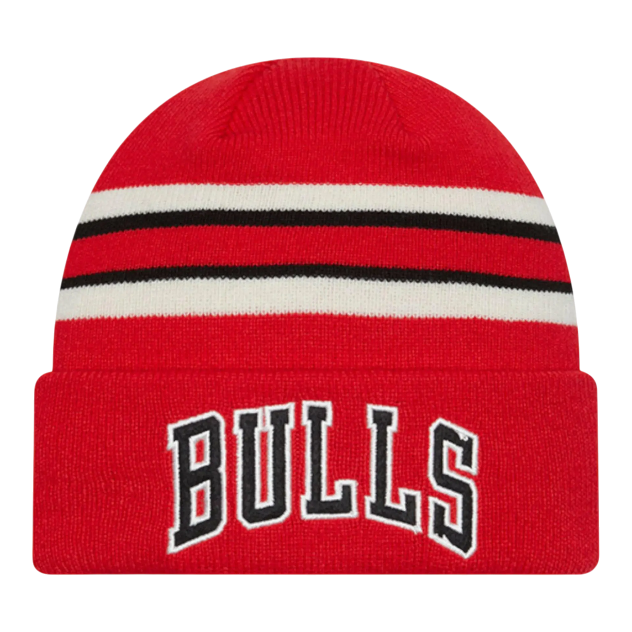 New Era Retro Cuff Knit Chicago Bulls Beanie Red Beanie 1