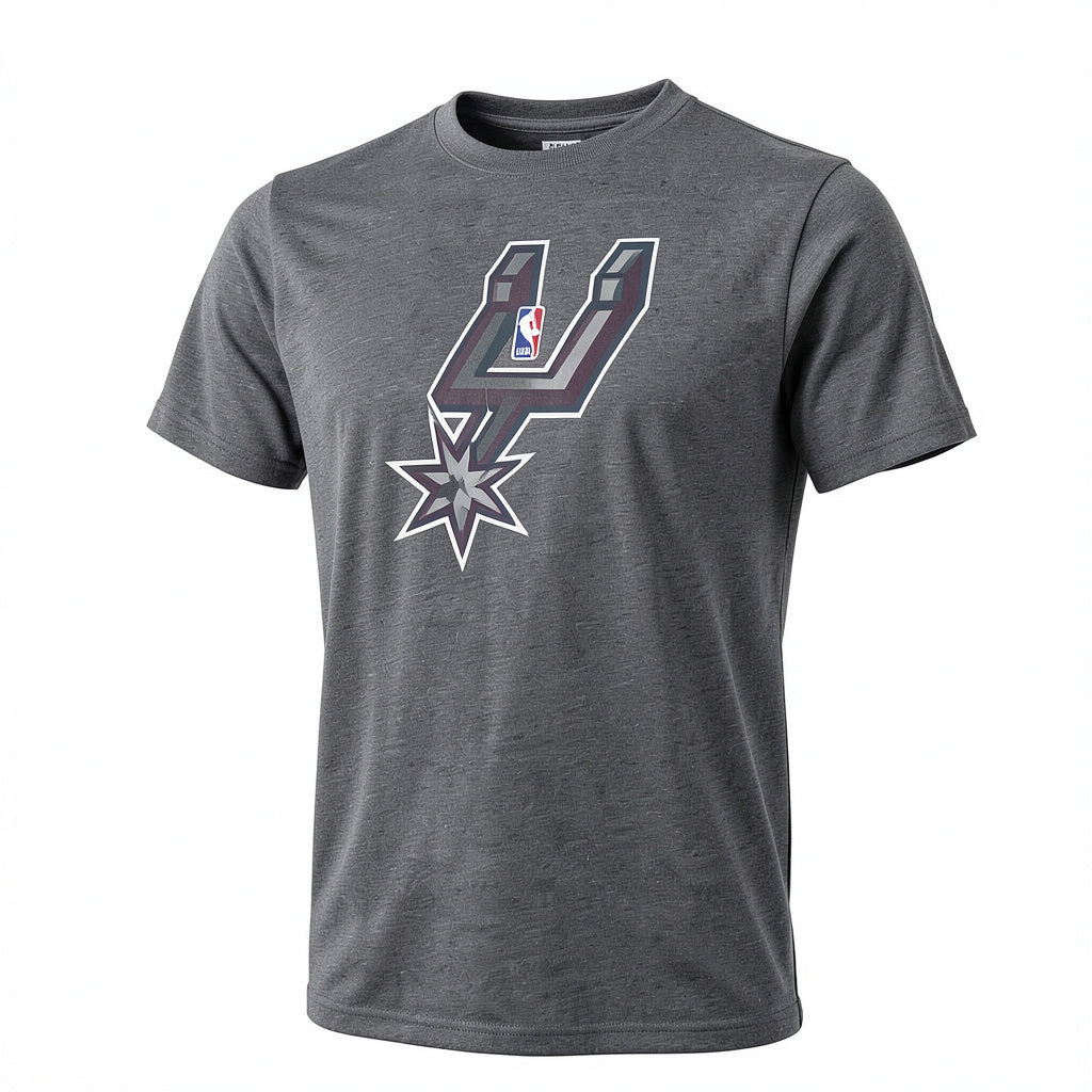 Majestic Athletic NBA San Antonio Spurs Mens Tri Blend Crew Tee, Size L 3