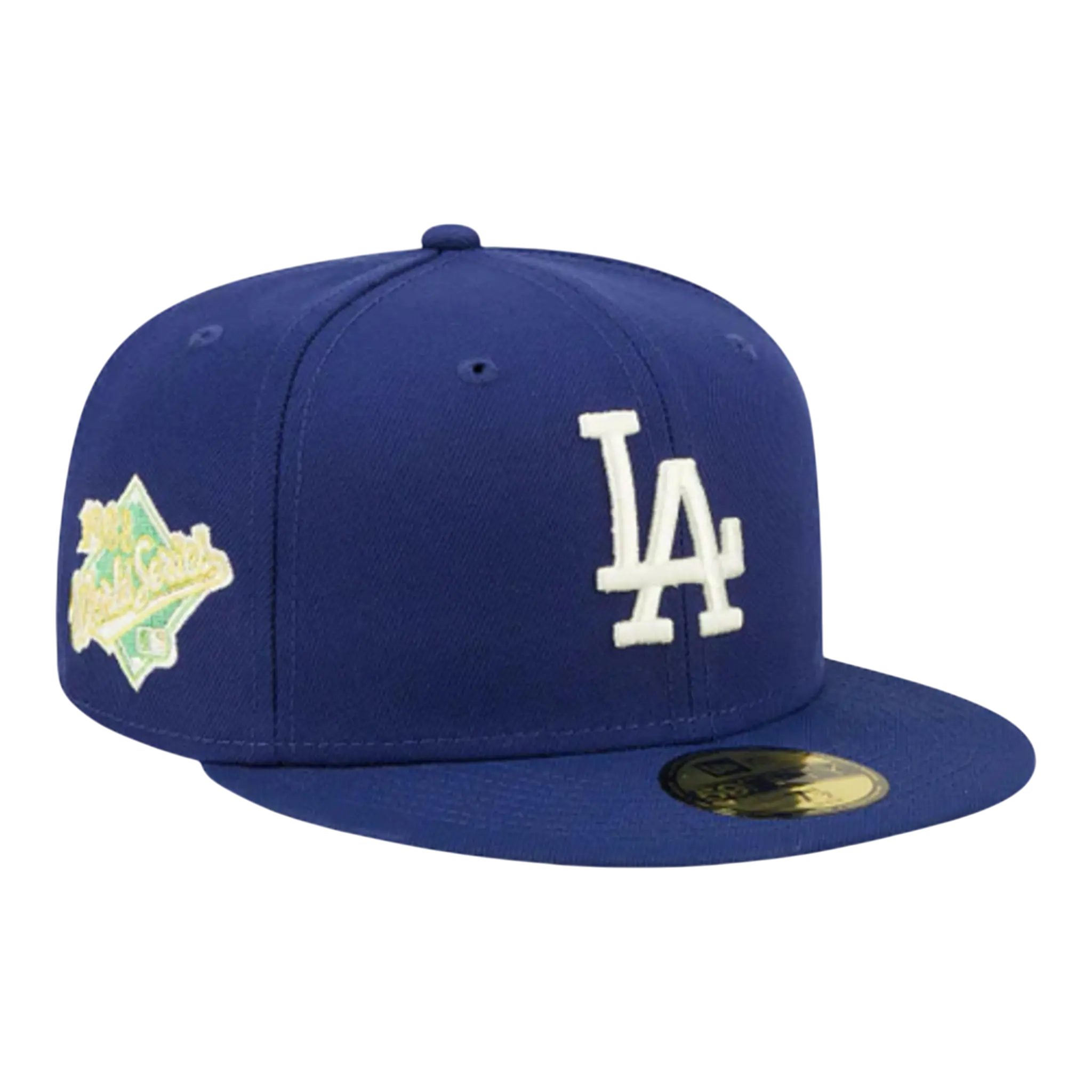 New Era 59Fifty Los Angeles Dodgers Citrus Pop Fitted Hat Navy/Green 1
