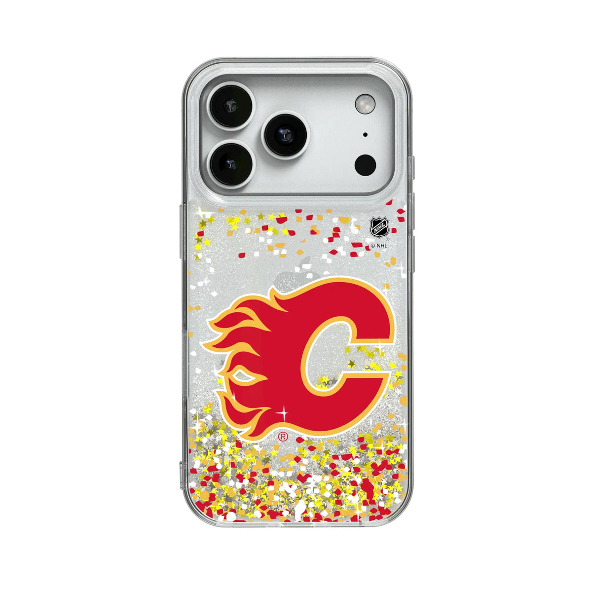 Calgary Flames Confetti Glitter Phone Case 19