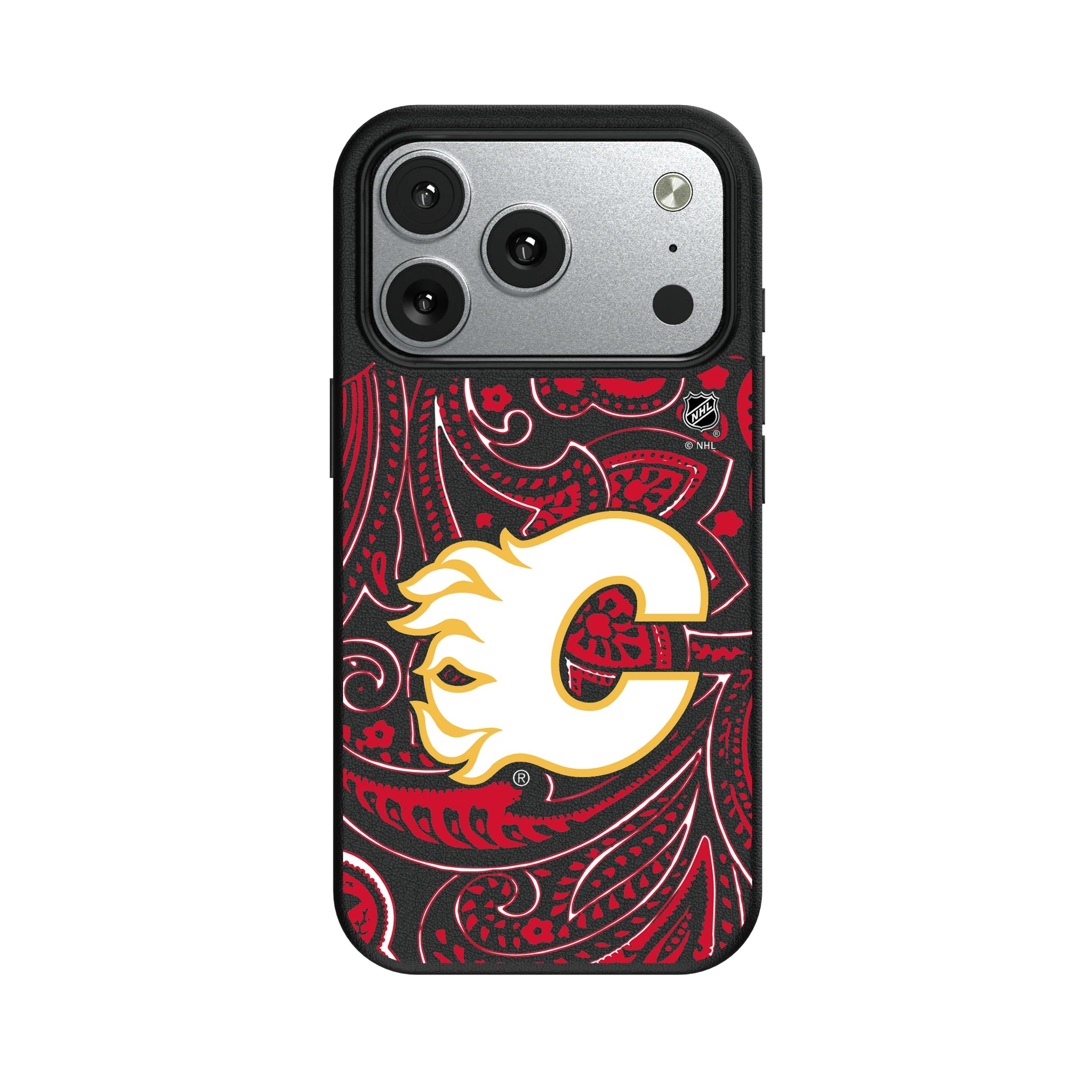 Calgary Flames Paisley MagSafe Compatible Phone Case for Apple iPhone 8