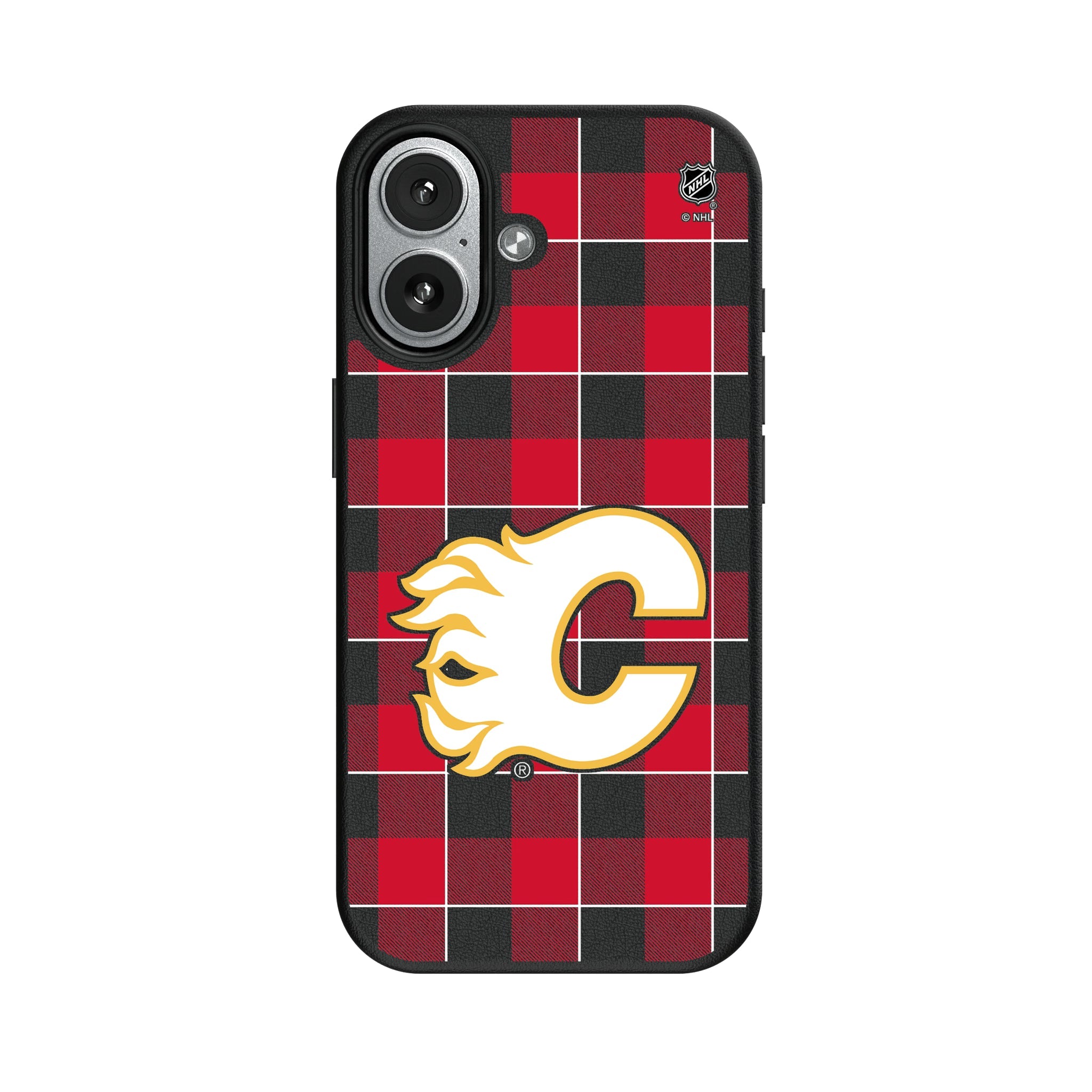 Calgary Flames Plaid MagSafe Compatible Phone Case for Apple iPhone 7