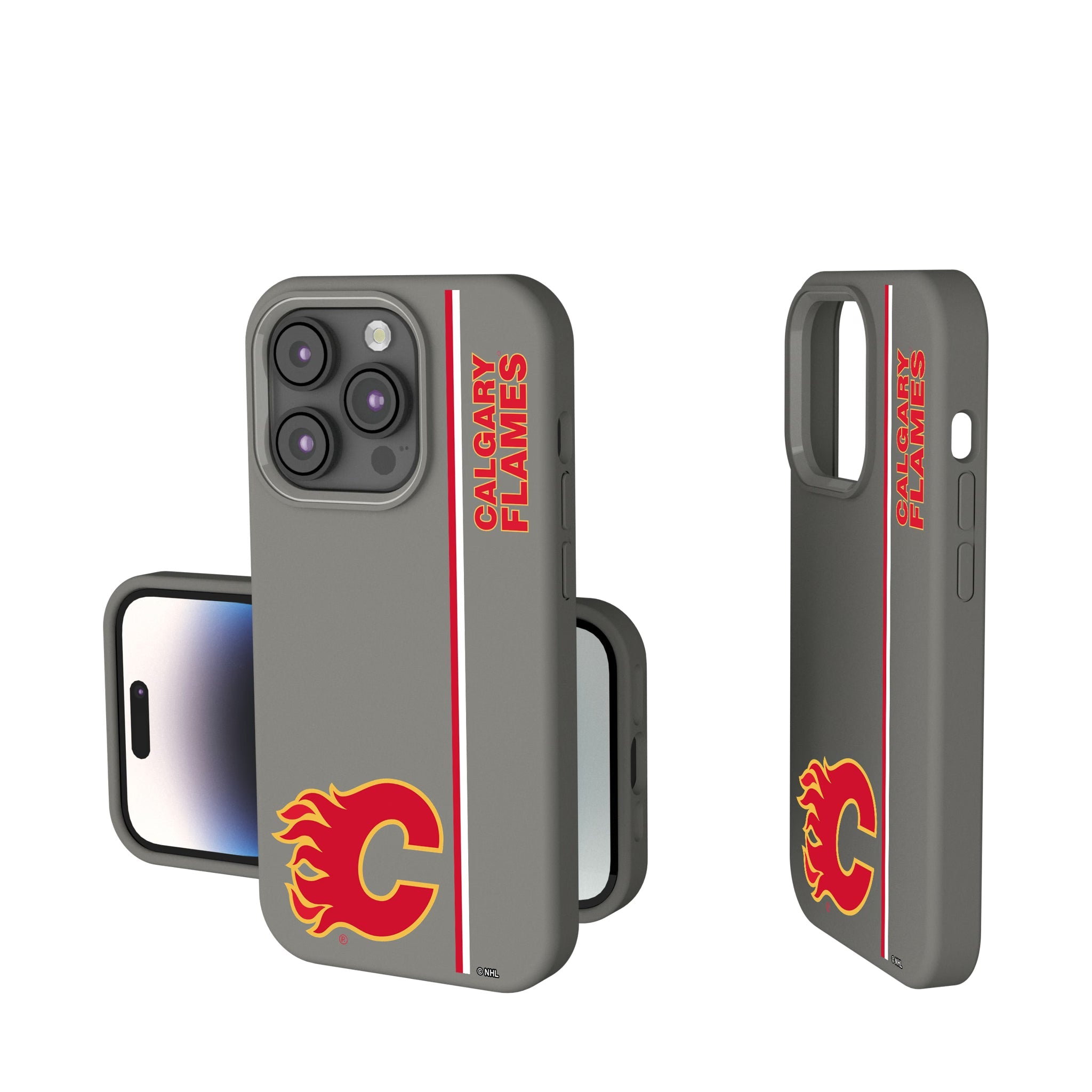 Calgary Flames Sidebar Soft Touch Phone Case 8