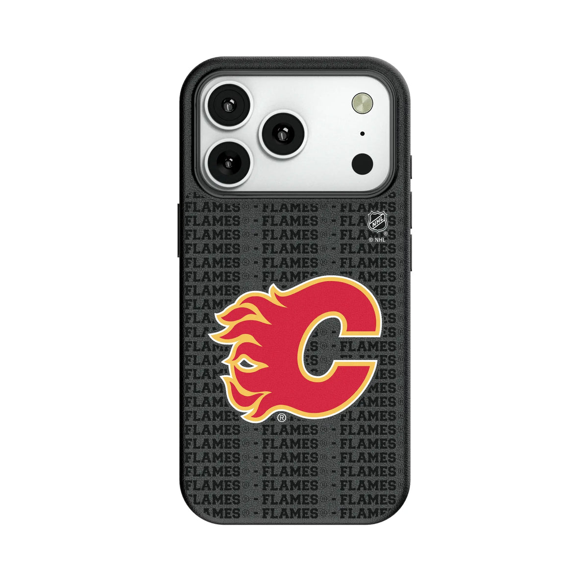 Calgary Flames Text Backdrop MagSafe Compatible Phone Case for Apple iPhone 11