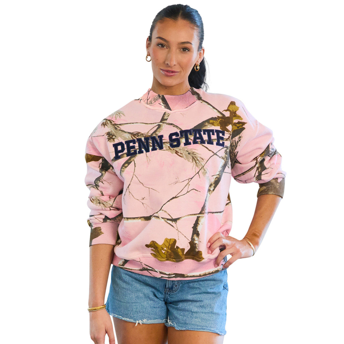 Penn State Camo Mock Neck Sweatshirt | lojobands