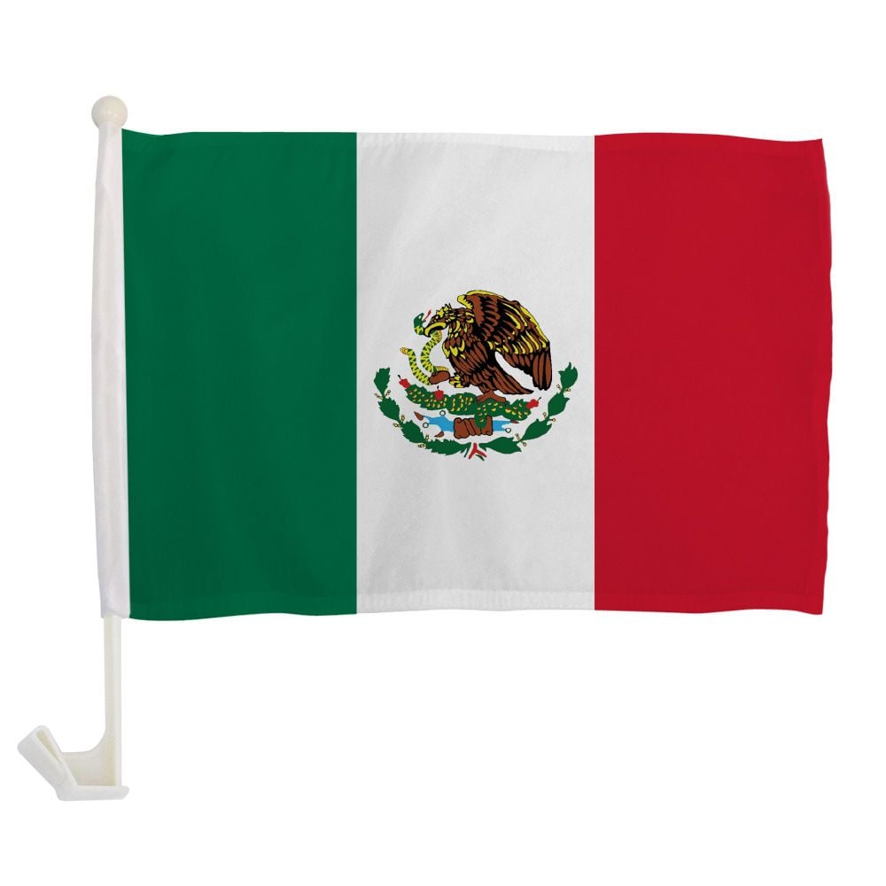 Car Flag 12"x18" - Mexico 1