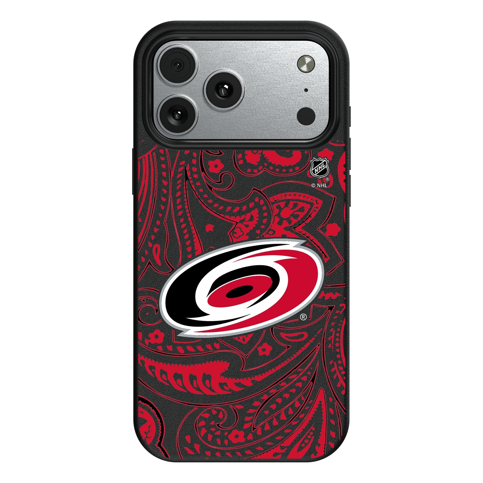 Carolina Hurricanes Paisley MagSafe Compatible Phone Case for Apple iPhone 10