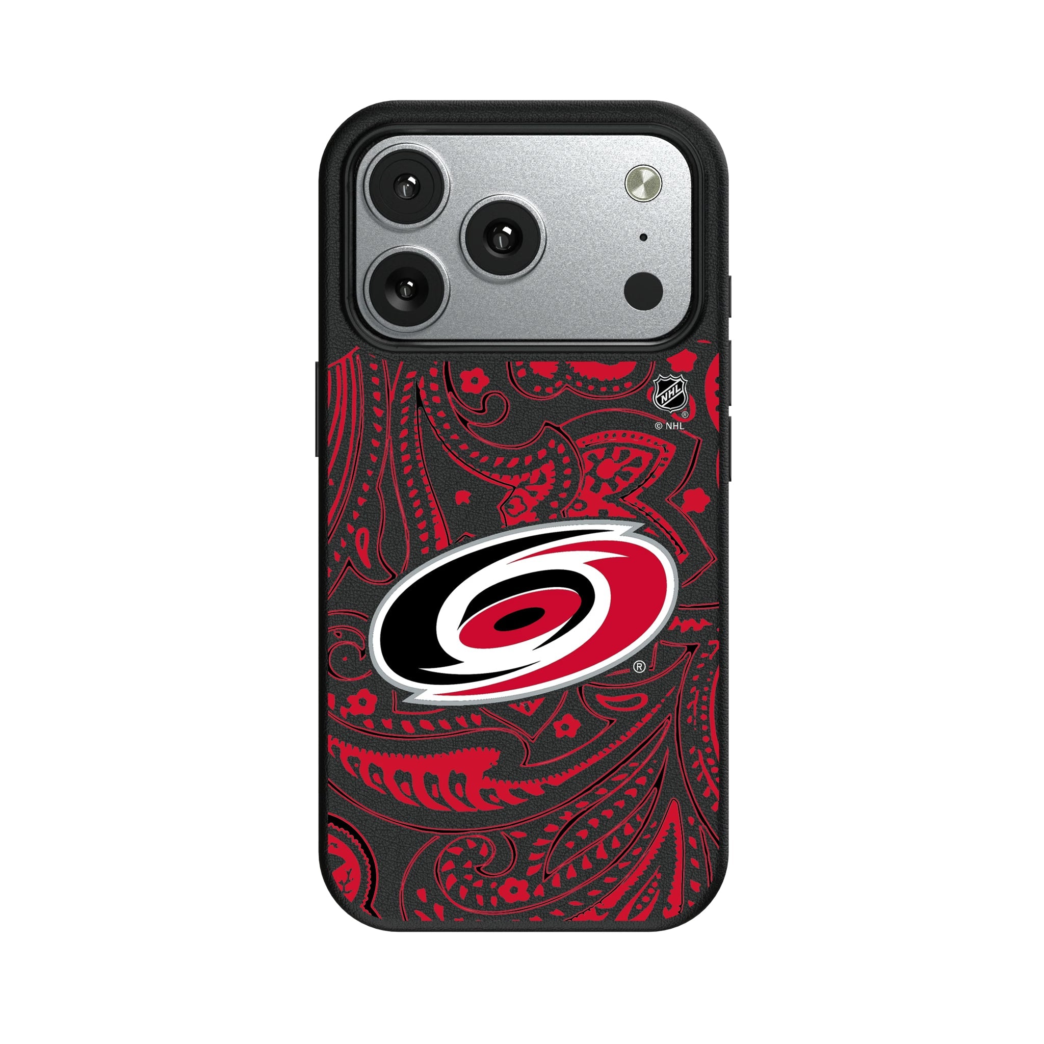 Carolina Hurricanes Paisley MagSafe Compatible Phone Case for Apple iPhone 9