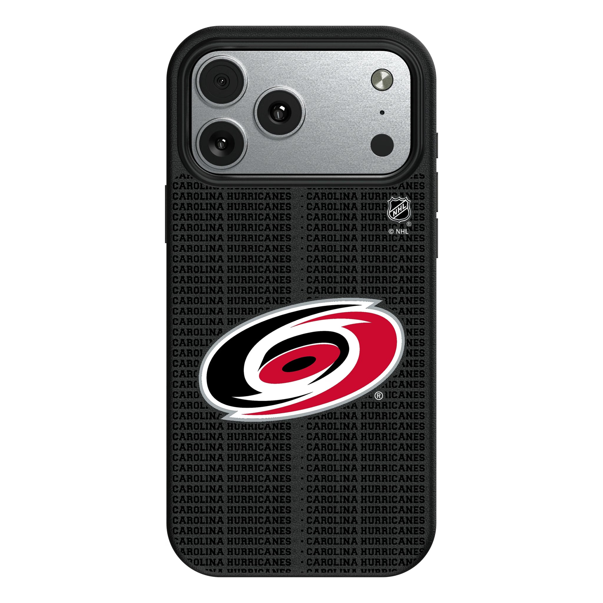 Carolina Hurricanes Text Backdrop MagSafe Compatible Phone Case for Apple iPhone 10